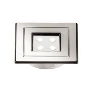 Micro Spot LED 1W Quadrado Bivolt Cromado LUMINI POP Branco Frio 6000K - Pix