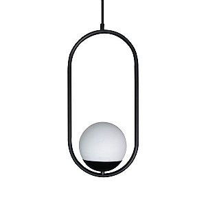 PENDENTE MILLA P1 1XG-9 PRETO TEXTURIZADO