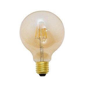 Lâmpada LED G125 BALLOON FILAMENTO 4W AMBAR 127/220V