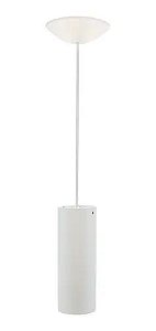 Pendente Tubo Quadrado Megalux 509 Branco Comprimento 20 cm