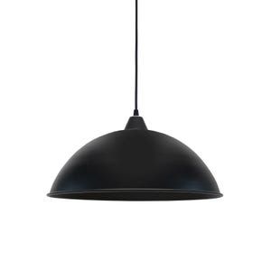 Pendente Meia Bola Megalux 530 Preto Diametro 37 cm