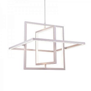 Pendente Quadra LED 34W - 3000K Dourado