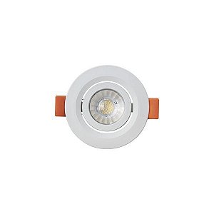 Mini Spot Led Fixo 3w Base Branca Quadrado Branco Frio - ESPAÇO LED
