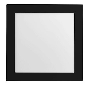 Plafon Led de Embutir 20W Quadrado 22x22 JET BLACK Natural 4000K