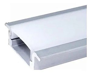 Perfil de Embutir 2 Metros BRANCO Simples