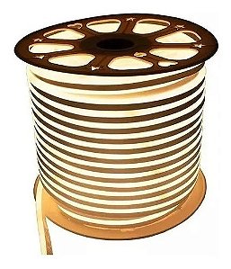 Fita Led Neon 100m 12V Branco Quente ( Metro )