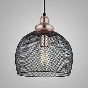 PENDENTE TELINHA 25CM 1XE27 BRONZE