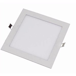 Painel Plafon LED de Embutir 18W Quadrado 22x22 Natural 4000K - Luz Sollar