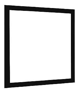 Painel LED de Embutir 32w Quadrado 40x40 Preto Branco Quente 3000K - Initial