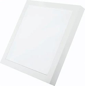 Luminária Plafon LED de Sobrepor 30w Quadrado 40x40 Branco Frio 6500K  - Avant