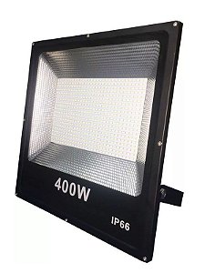 Refletor LED 400W SMD Branco Frio 6000K - Vluz