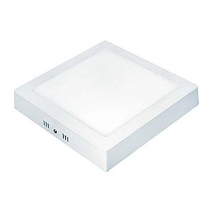 Plafon LED de Sobrepor 24W Quadrado 6500k - LUX