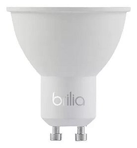 Lâmpada LED 4,8W Dicróica MR16 Gu10 Branco Quente 2700K B04008 - Brilia
