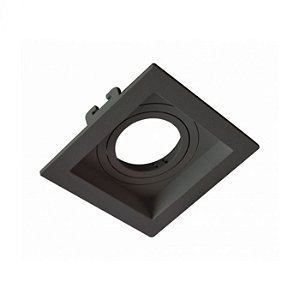 SPOT Embutido P/ 1x Mini Mr11 Quadrado Recuado De ABS Preto - Moon