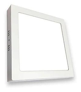 Plafon Led de Sobrepor 18w redondo 22x22 Branco Frio - Kanko