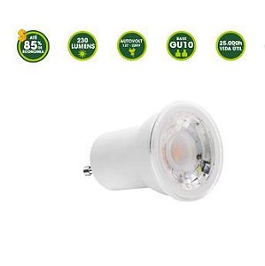 Lâmpada LED 3W MR11 Mini Dicroica Branco Quente - CBC