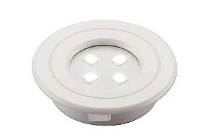 Micro Spot LED 1W Redondo Bivolt Branco LUMINI POP Branco Frio 6000K - Pix