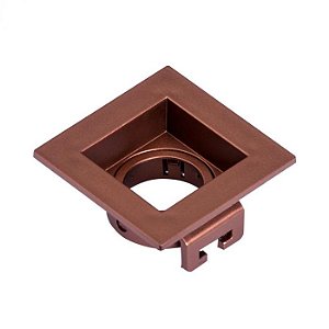 SPOT Embutido P/ 1X MR16 Quadrado Recuado De ABS Cobre Bulk  10x10 - SE-330.1885