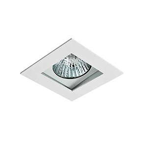 SPOT Embutido P/ 1X AR70 Quadrado Recuado De ABS Branco 10,5x10,5 - Bonin