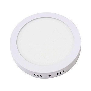 Plafon Led de sobrepor 12w Redondo 17x17 Branco Frio 6000K - Galaxy
