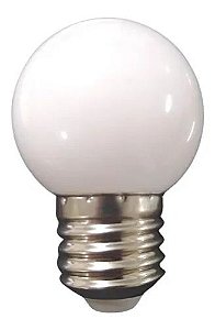 LAMPADA LED BOLINHA G45 2.5W E-27 220V BRANCO QUENTE - GALAXY