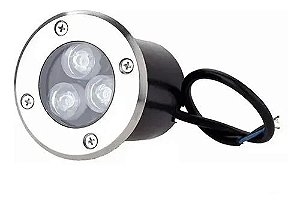 Balizador LED de Solo 3W  Bivolt Branco Quente 3000K DJ-3WBQ - Ace