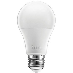 Lâmpada LED Bulbo 9W Bivolt E27 A60 Natural 4000k - Brilia