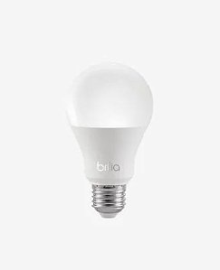 Lâmpada LED Bulbo 15W Bivolt E27 A60 Branco Quente 3000K - Brilia