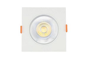 Spot LED 3W Quadrado Bivolt Branco Frio 6000K - Vluz