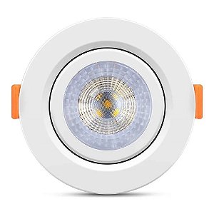 Spot LED 5W Redondo Bivolt Branco Frio 6000K - Vluz