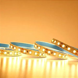 Fita LED 3528 5M 12V S/ Silicone Ip20 120 LED/M Branco Quente 3000K - Lumi