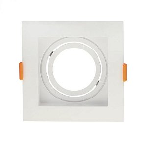 Spot Embutido P/ 1x Par20 Quadrado Branco Recuado 130x130x44 - Galaxy