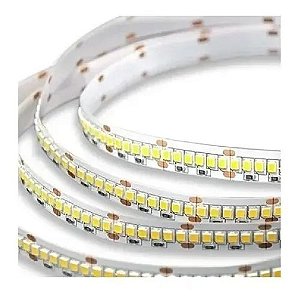 Fita LED 3528 5M 12V S/ Silicone Ip20 480 LED/M DUPLA Natural 4000K