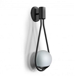 ARANDELA ZALA 1XG-9 PRETO TEXTURIZADO
