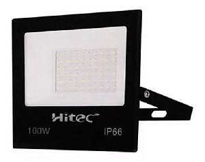 Refletor LED 100W SMD Bivolt Branco Frio 6500K Ip66 - Hitec