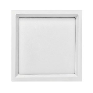 Painel LED de Embutir 17W Quadrado 20x20  Deep Recuado 1400LM Branco Quente 3000K STH8903BR/30 - Stella