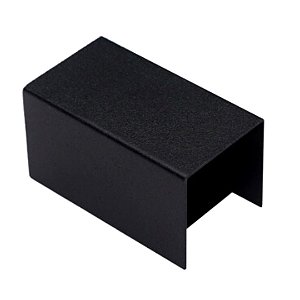 Plafon New Slim de Sobrepor p/ 1 Lâmpada Tubular Preto T - Lunel
