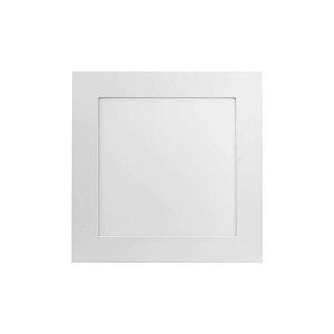 Painel Plafon LED de Embutir 6W Quadrado 12x12 Branco Quente 3000K - PIX