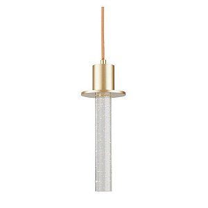 Pendente Led Kalu 3W Branco Quente 3000K Dourado Fosco - Nordecor