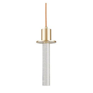 Pendente Led Kalu 3W Branco Quente 3000K Dourado Fosco - Nordecor