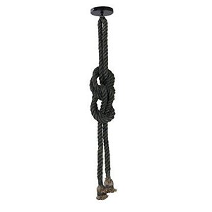 Pendente De Corda 1.80m 2x E27 Chumbo - Nordecor