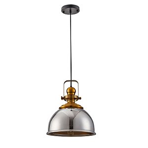 Pendente Tion Rod E27 Ouro Fosco e Fumê - Nordecor