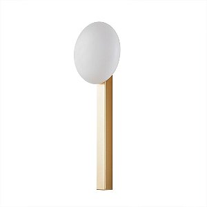Arandela LED Lolli 5W Branco Quente 3000K Ouro Champagne - Nordecor