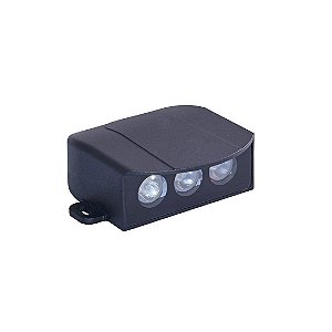 Balizador LED Itho IP66 3W Branco Quente 3000K Preto - Nordecor