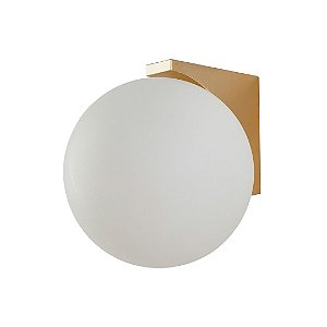 Arandela LED Saka 5W Branco Quente 3000K Ouro Champagne - Nordecor