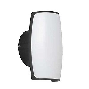 Arandela LED Pako Quad. IP65 2W+5W Branco Quente 3000K Preto - Nordecor