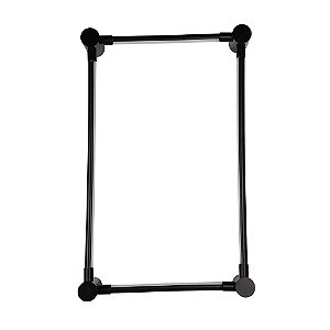 Arandela Led Lina Ret 30*60cm 24W Branco Quente 3000K Preto - Nordecor