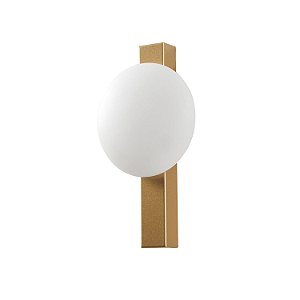 Arandela Led Visa 6W Branco Quente 3000K Dourado - Nordecor