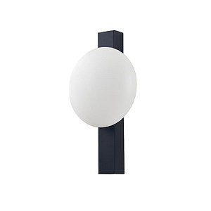 Arandela Led Visa 6W Branco Quente 3000K Preto - Nordecor