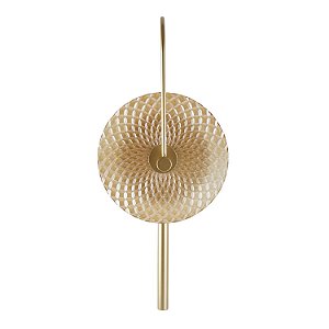 Arandela LED Sowa 7W Branco Quente 3000K Dourado Fosco e Ambar - Nordecor
